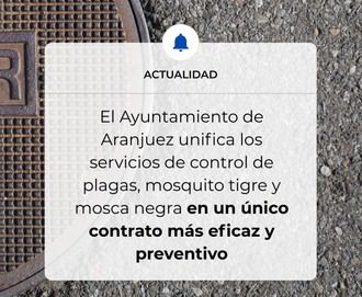 Unificación de servicios para el control de plagas en Aranjuez mejora la salud pública