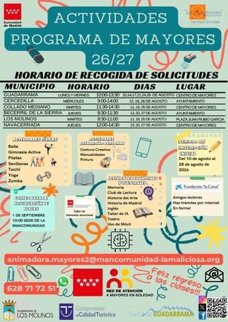 Inscripción abierta para el Programa de Actividades para Mayores 2026/27