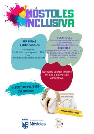 Cascos antirruido para niños con sensibilidad auditiva en las Fiestas Patronales
