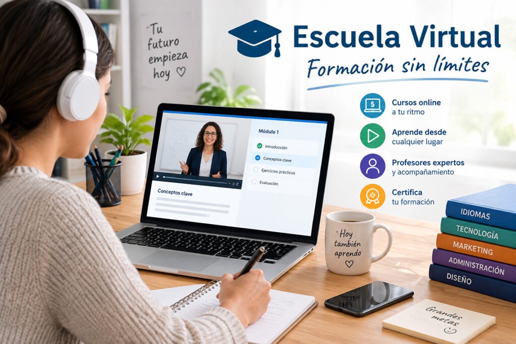 Nueva edición de la Escuela Virtual ofrece 375 cursos gratuitos para mejorar la empleabilidad