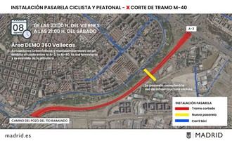 El Ayuntamiento de Madrid construye una pasarela que mejora la movilidad en Vallecas