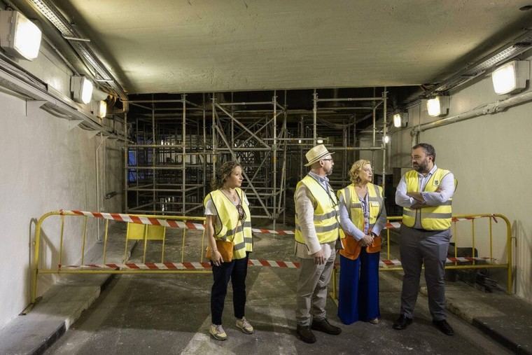 Reabre el túnel bajo la plaza Mayor tras su rehabilitación