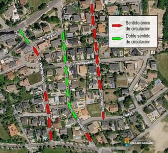 Reordenación del tráfico en calles para mejorar la seguridad vial