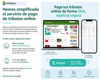 Facilitan el pago de tributos online con Bizum en Collado Mediano
