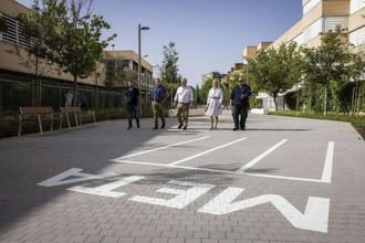 Transformación de la calle de Oberón en Moratalaz hacia un espacio peatonal