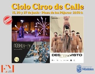 Ciclo de Circo en la Plaza de los Pájaros: Espectáculos gratuitos todos los sábados de junio