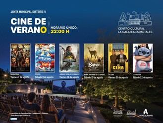 Cine de Verano: Seis proyecciones gratuitas en el Centro Cultural La Galatea durante agosto