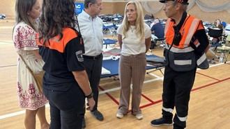 El Gobierno madrileño visita puntos de acogida para apoyar a los evacuados por incendios