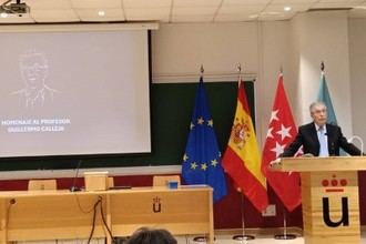 Homenaje a Guillermo Calleja, exrector de la URJC