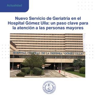 El Hospital Gómez Ulla lanza su Servicio de Geriatría y completa la red en Madrid