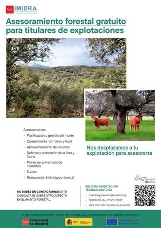 Asesoramiento forestal gratuito y formación para explotaciones locales en Madrid