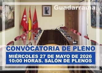Pleno ordinario el 27 de mayo a las 10:00 horas