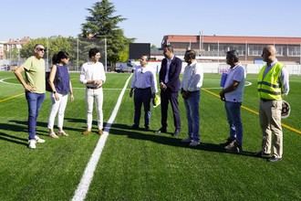 Inauguración del nuevo campo de fútbol Vicente Otero 'Tito' en Torrejón de Ardoz