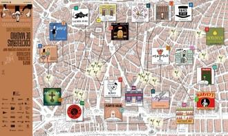 Nuevo mapa de Madrid destaca las mejores coctelerías de la ciudad