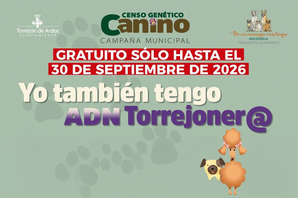 Registro gratuito de ADN canino hasta 2026 en clínicas veterinarias locales