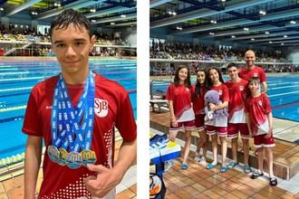 Samuel Fanegas destaca en natación con cuatro medallas en el Campeonato de Madrid