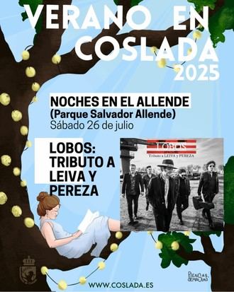 Tributo a Leiva y Pereza de Lobos, segundo concierto del ciclo cultural de verano en Coslada
