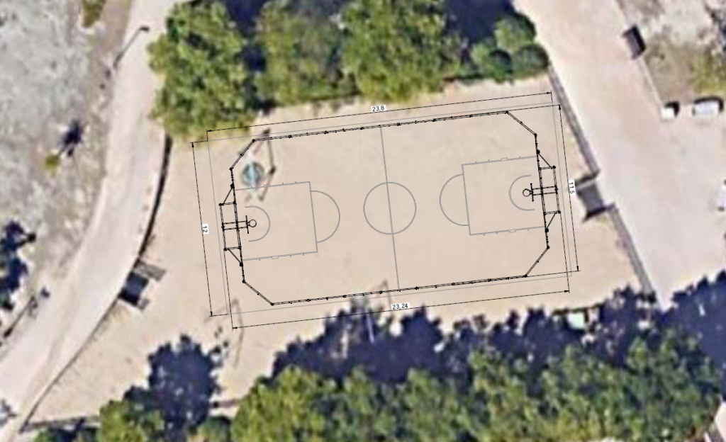 Inician las obras de una pista multideportiva infantil en el parque Rafael Canogar