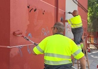 Limpieza de fachadas en Torres Bellas: ESMASA actúa contra grafitis y pintadas