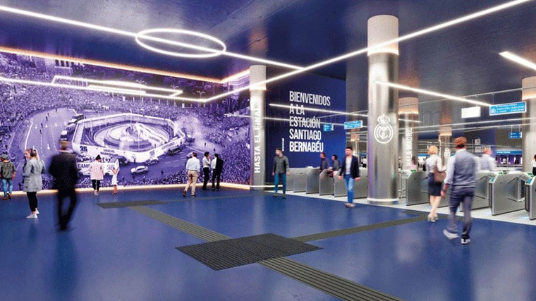 La renovación de la estación de la L10 del Santiago Bernabéu arrancará a primeros de 2024