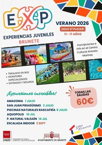 Excursiones de verano para jóvenes en Brunete