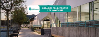 El polideportivo Las Eras abrirá de 9:00 a 14:00 el 2 de noviembre