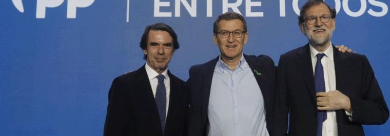 Las cuentas de Feijóo tras unir a Rajoy y Aznar