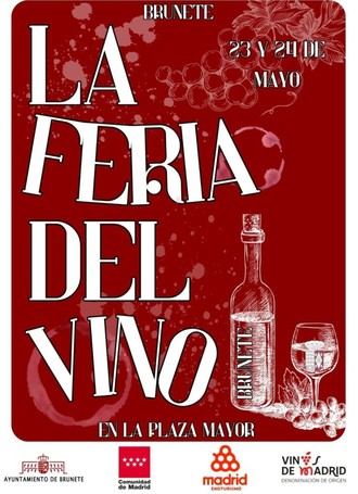 Brunete celebra su Feria del Vino con catas y maridajes el 23 y 24 de mayo