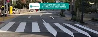 Finalizan las obras de remodelación en la calle del Rosario