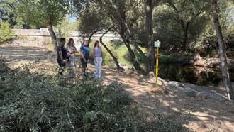 Limpieza del río Guadarrama para prevenir desbordamientos antes de las lluvias
