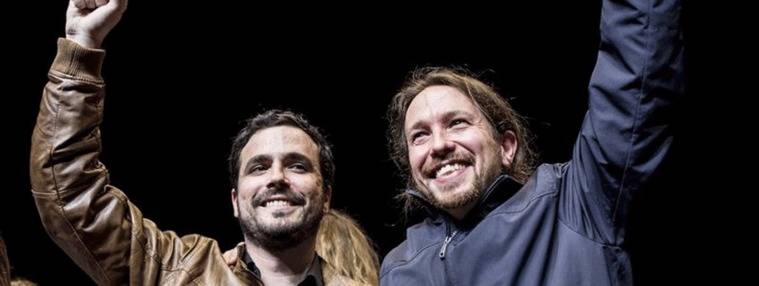 Iglesias-Garzón, juntos en la apertura y cierre de campaña en Madrid