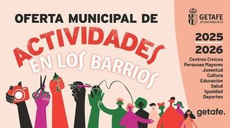 Oferta de actividades en barrios para el curso 2025-2026 en Getafe