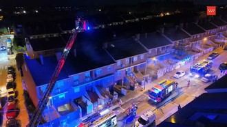 Incendio en vivienda de Getafe deja dos heridos por quemaduras