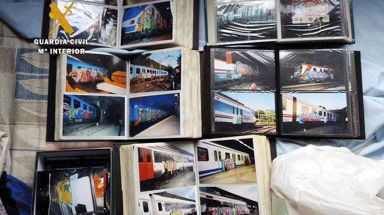 Detenidos un grupo de grafiteros acusados de causar daño a 2.000 trenes en Europa