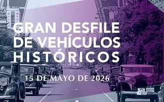 Desfile de vehículos históricos en Madrid el 15 de mayo
