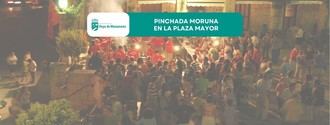 Pinchos morunos a la parrilla en la Plaza Mayor el 23 de agosto
