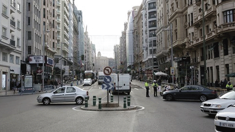 Gran Vía limitará el tráfico a dos carriles por sentido desde el 1 de diciembre