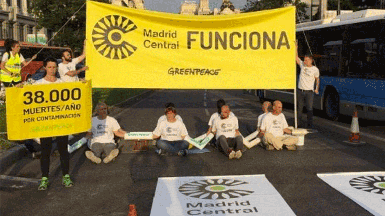 Ecologistas y Greenpeace piden en los juzgados la suspensión de la moratoria de Madrid Central