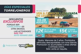 Descuentos especiales en Safari Madrid hasta el 9 de agosto para residentes locales