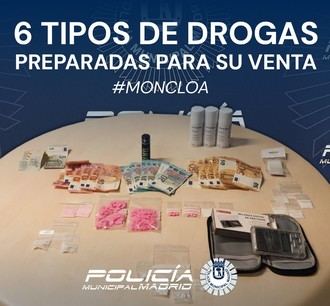 Detenido un hombre en Moncloa con 70 gramos de drogas y 510 euros en efectivo