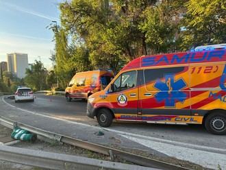 Motorista grave tras accidente en la M30 sur en Madrid