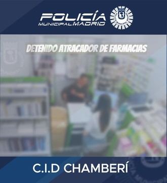 Detenido un atracador tras robo violento en farmacia de Chamberí