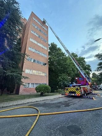 Incendio en la azotea de la Facultad de Derecho de la UCM sin heridos