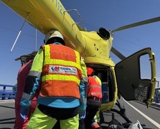 Ciclista de 72 años sufre grave accidente en la M-206 en Madrid