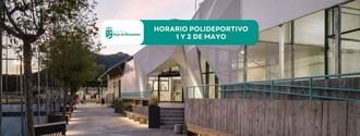 Polideportivo Las Eras abrirá el 1 y 2 de mayo por el Día del Trabajador