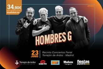 Concierto de Hombres G y espectáculo de fuegos artificiales en las fiestas populares