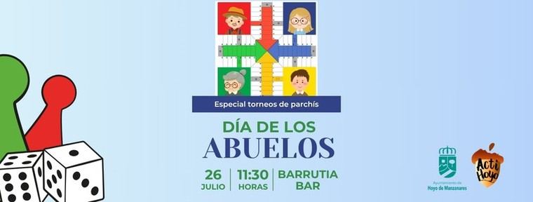 Torneo de parchís intergeneracional para celebrar el Día de los Abuelos en Hoyo de Manzanares