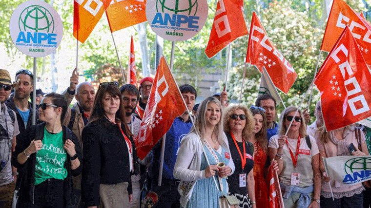 Primera jornada de huelga en la educación pública madrileña