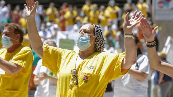 Arranca la huelga de los trabajadores de la limpieza del Marañón