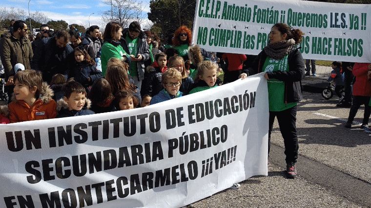 Plataforma por la Educación Pública vuelve a reclamar un nuevo instituto en Montecarmelo